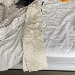 Cream cargo pants
